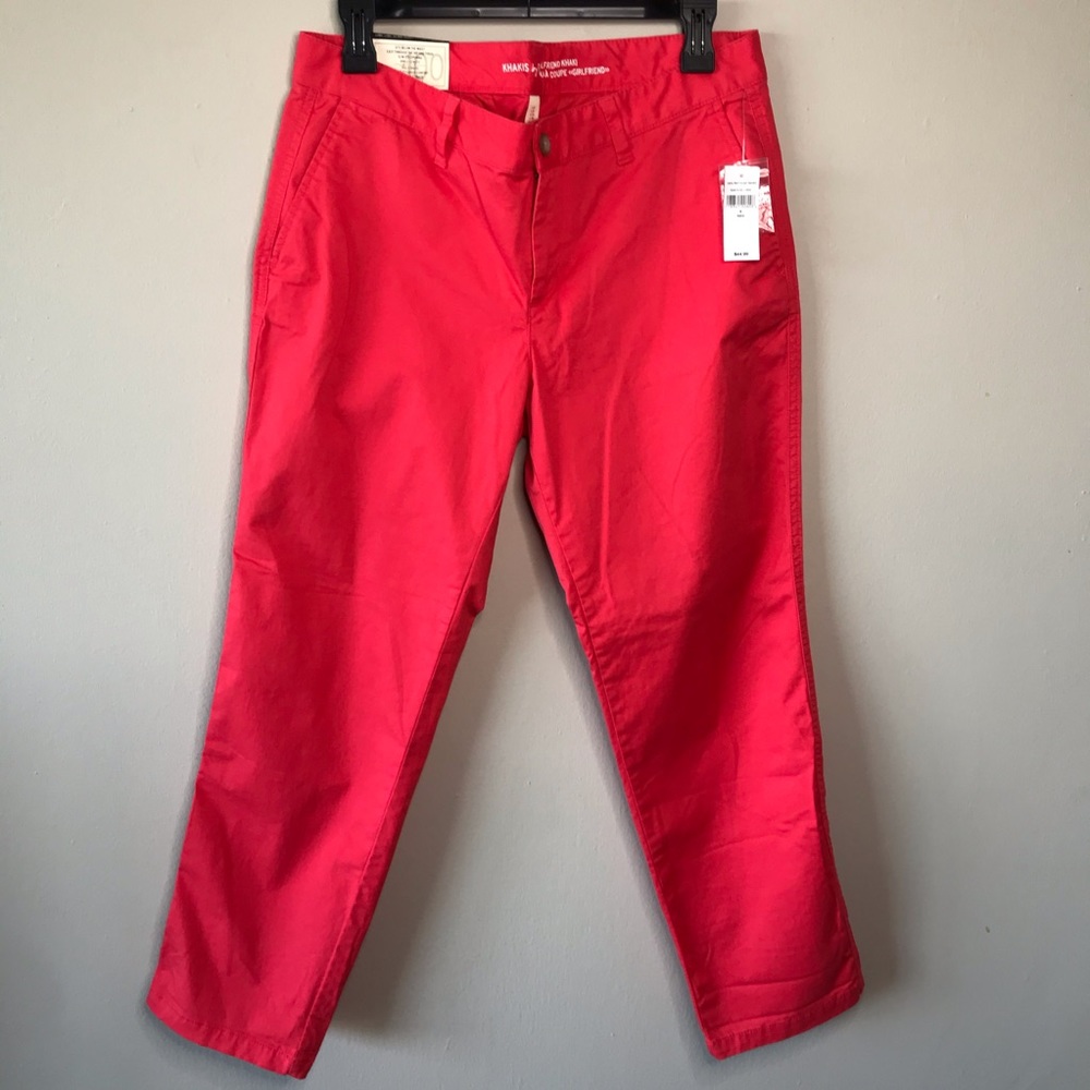Gap Factory Cropped Girlfriend Khaki Pink Size 6R